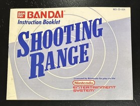 Shooting Range Nintendo NES Instruction Booklet Manual Only