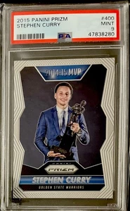 2015 Panini Prizm Stephen Curry MVP #400 PSA 9 Mint - Picture 1 of 2