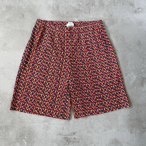 Pleats Please Issey Miyake Multicolor Pleated Shorts Size 5 Japan Rare - Picture 1 of 6