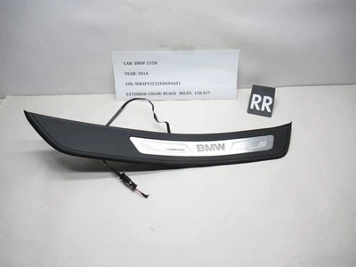BMW 535d 2014-2016 umbral de puerta trasera derecha placa de desgaste moldura 4528856 OEM Foto 1 de 4
