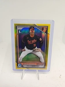 Emilio Sanchez 2024 Bowman Chrome 1st Bowman Yellow Refractor /75 #BCP-241 - Bild 1 von 2
