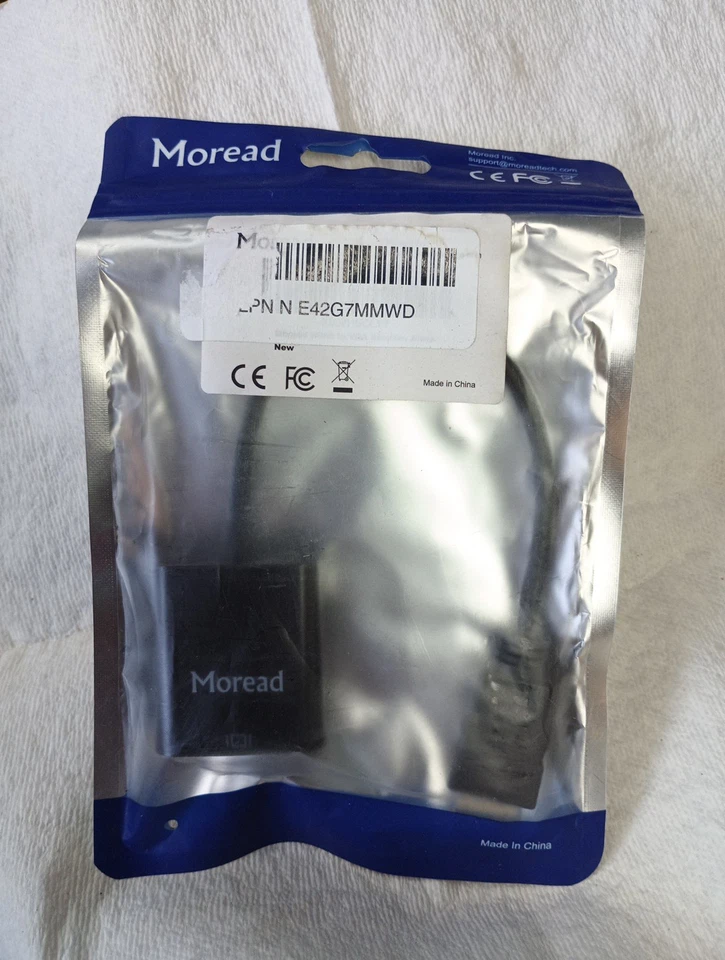 Moread Displayport (DP) to VGA Adapter,  Display Port to VGA Adapter - Image 1 of 1