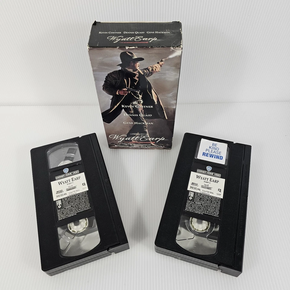 Wyatt Earp (VHS, 1994, 2-Tape Set) - Image 1 of 4