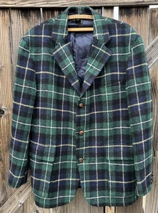 RRL Double RL Ralph Lauren Wool Checked Blazer Old Money Gentlemen Style 44 USA - Picture 1 of 10
