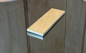 PLACA DE CHAPA DE LATÓN 1/4" NUEVA 2”x6" .25" Grueso *TAMAÑOS PERSONALIZADOS DISPONIBLES* - Imagen 1 de 4