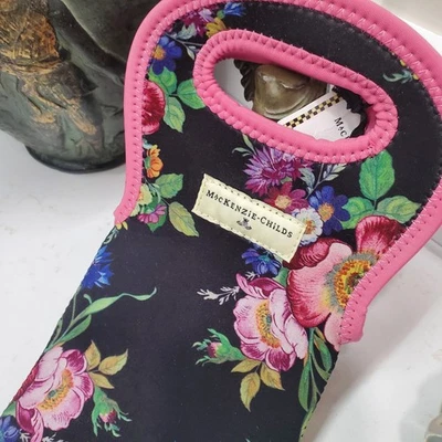 MacKenzie Childs Flower Market Bolsa de Vino Viaje Neopreno Aislado Portabotellas Foto 1 de 4
