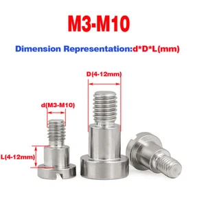 304 Stainless Steel One-Word Step Plug Screw/Cylindrical Head Limit Bolt M3-M10 - Picture 1 of 6