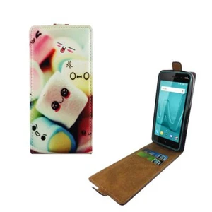 Wiko Lenny 4 Etui Case Komórka Cover Ochrona Pokrowiec Flip Futerał ochronny Etui Kolorowe - Zdjęcie 1 z 3