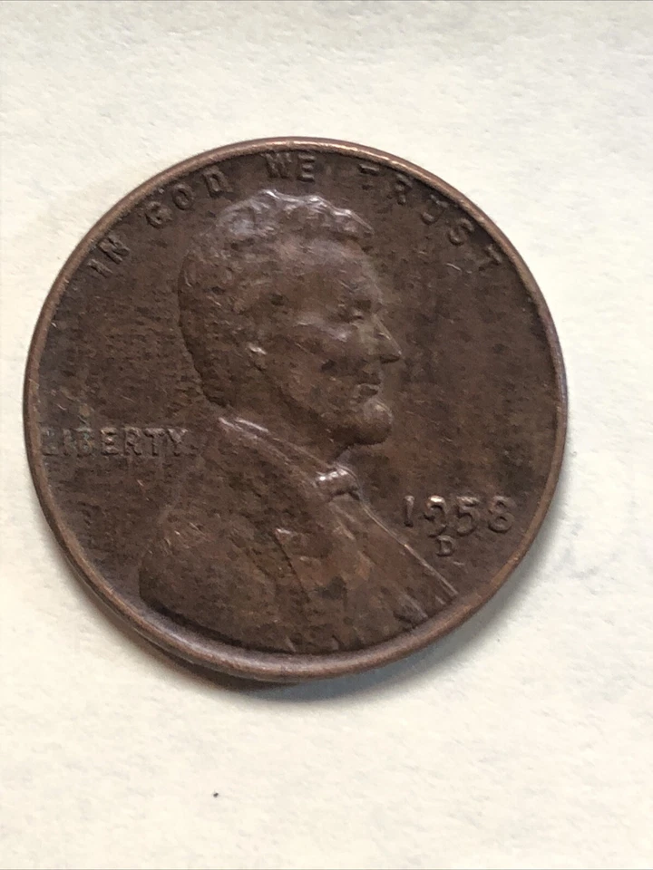 1958 D Wheat Penny “L” Error On The Rim Rare - Image 1 of 4