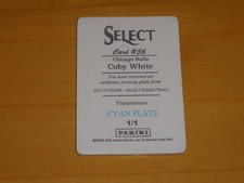 2021-22 Panini Select Phenomenon #36 Coby White Cyan Printing Plate 1/1