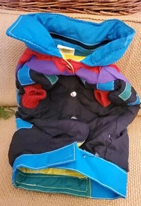 Vintage Haustier Hund Weste Jacke warme wasserdichte Kleidung Winter wattierter Mantel Small. 90er Jahre - Bild 1 von 11