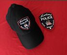 Lot de police vintage sangle arrière chapeau de baseball et patch équipement de police d'occasion