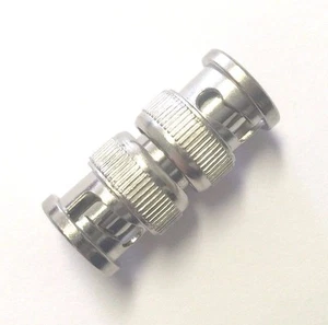 5 Pack BNC Male Plug to BNC Male Plug RF Coaxial Coax Adapter Connector UG-491 - Picture 1 of 2