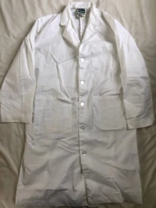 WHITE LAB COAT - Landau - Size 50 - Picture 1 of 1