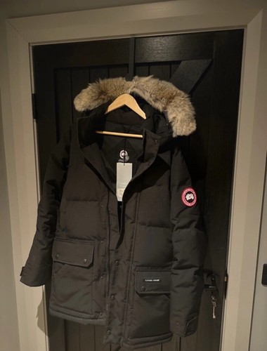 Cappotto parka Canada Goose Emory nero taglia media prezzo consigliato £ 1375