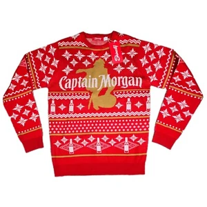 NEW Captain Morgan Naughty Or Spiced Ugly Christmas Sweater Shinesty Size M NWT - Picture 1 of 8