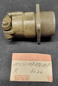 ITT Cannon MIL-Spec MS3100F 22-14P 19-Pin w/ backshell - Picture 1 of 5