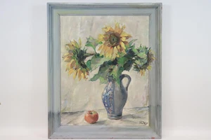 Sonnenblumen Stillleben Ölgemälde signiert Emil Rudolf WEISS (BG4767) - Bild 1 von 14