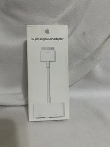 OEM Apple 30-Pin Digital AV Adapter White MD098AM/A HDMI-compatible iPhone 4/4s - Picture 1 of 1