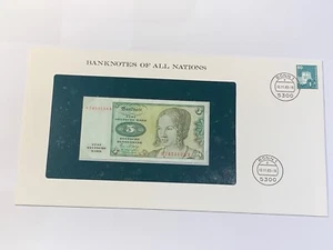 Banconota E Busta Germania Funf Deutsche Marchi 1980 Nuova + Spina (102-18/A0-93 - Imagen 1 de 3