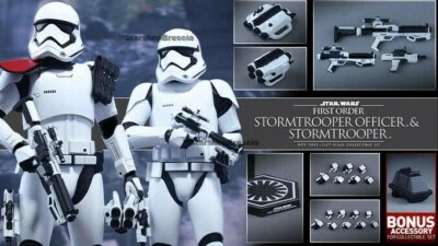Star Wars Ep.VII Stormtrooper & Officer + Mouse Droid! Hot Toys Sideshow MMS335 - Image 1 of 4