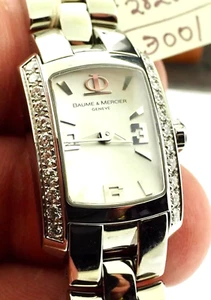 Baume Mercier Hampton Diamond Women’s Watch In Excellent Condition - Picture 1 of 11