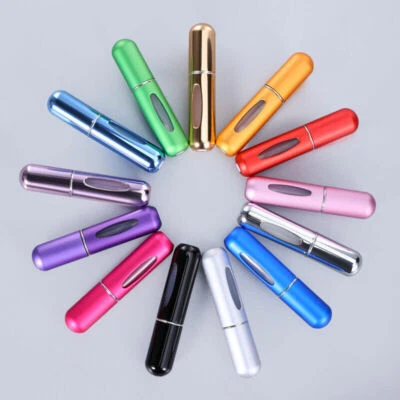 Refillable Perfume Atomiser 5 ml Spray Pump Portable Bottles Ideal for Travel UK