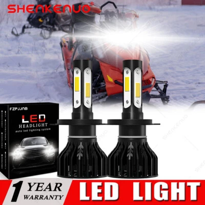 4Side White LED headlight For Ski-Doo Renegade 1200 550F 600 800R 900 XRS 10-15 - Image 1 of 4