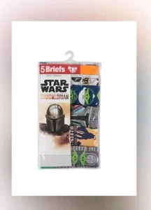 Star Wars Mandalorian Boys Underwear -  5 Pack Briefs Size 6 & 8 - Picture 1 of 3