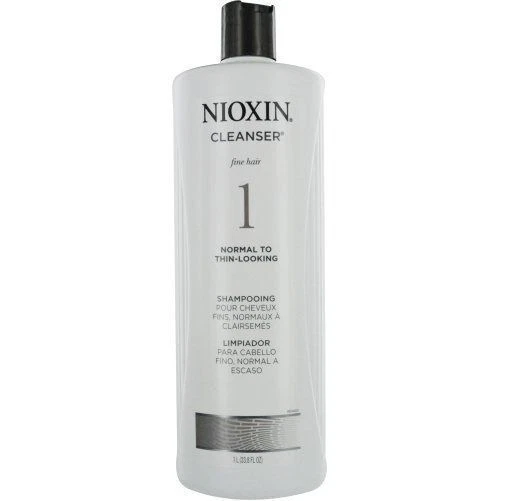 Nioxin System 1 Cleanser Shampoo, Fine Hair 33.8 Oz/1 Liter & PUMP - Image 1 of 1