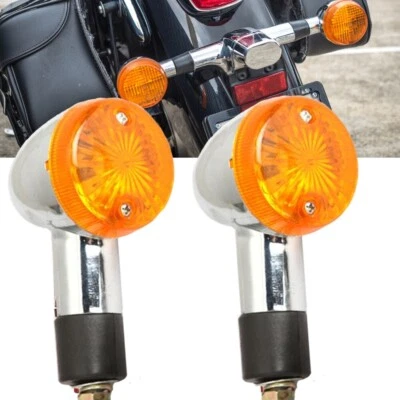 Желтый указатель поворота для Harley Softail Electra Super Road Street Glide Dyna - Изображение 1 из 4