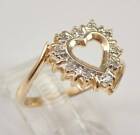 15Ct Round Simulated Diamond Heart Shape Engagement Ring 14K Yellow Gold Plated