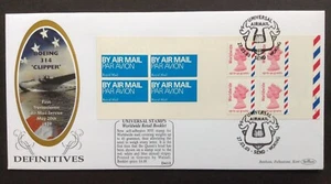GB 2003 Benham Universal Airmail Self-Adhesive Retail Book on First Day Cover - Picture 1 of 2