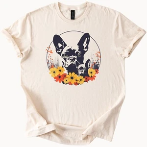 French Bulldog Mom Baby Flowers Tee Dog Lover Gift - Picture 1 of 6