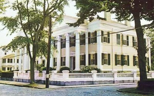 Postal de dos casas pórtico isla Nantucket C7998 sin publicar - Imagen 1 de 2