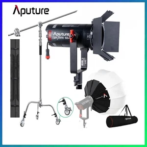 Aputure LS 60d LED Video Light 60W 5600k Daylight +Lantern 90cm +C Stand Wheels - Picture 1 of 12
