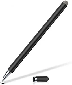 STYLUS TOUCH SCREEN PEN FIBER TIP ALUMINUM LIGHTWEIGHT BLACK for CELL PHONES - Picture 1 of 6