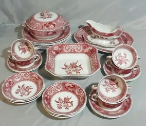Pink Camilla v. Spode , Speiseservice f. 6 Personen 28tlg. - Bild 1 von 10