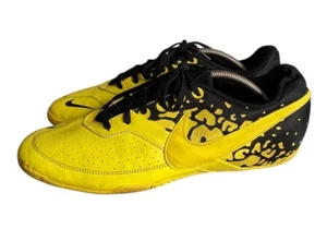 Nike FC247 Elastic All Sonic Yellow Black Lace Up Football Indoors Men's UK 10 - Picture 1 of 9