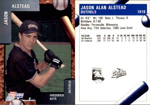 Jason Alstead 1992 Fleer ProCards #1816 Card *AutographDen*