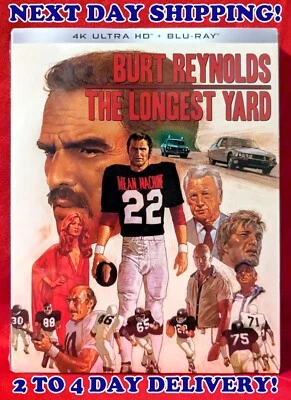 THE LONGEST YARD 1974 (4K UHD & Blu-ray) W/SLIPCOVER (Kino Lorber) NEW! SEALED! - Image 1 of 3