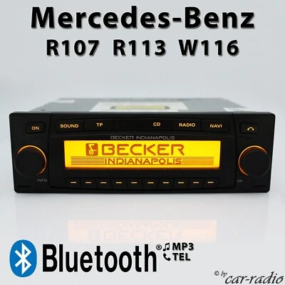 Bluetooth Radio für Mercedes R107 R113 W116 Becker Indianapolis BE7920 Navi MP3 - Bild 1 von 4