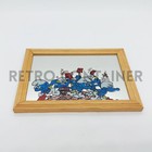 SMURFS Puffi Schlumpf- Quadretto Vintage Specchio anni 80 Mirror 18 cm
