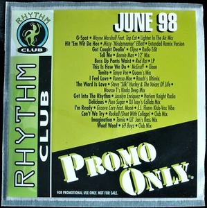 PROMO ONLY "RHYTHM CLUB JUNE 1998" DJ PROMO CD COMPILATION 15 TRACKS TAMIA *NEW* - Picture 1 of 4