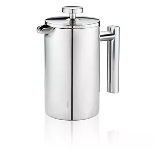 Kaffeebereiter GUSTAVO Edelstahl French Press 1L Doppelwandig Tee Kaffeepresse - Bild 1 von 6