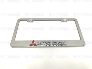 1pc 3D MITSUBISHI Emblem Badge Stainless Steel Chromed Metal License Plate Frame - Bild 1 von 2