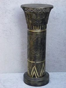 Egyptian column stucco plaster decorative column pedestal table living furniture decoration look F110 - Picture 1 of 2