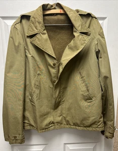 WWII/2 US M-1941 field jacket with Conmar functional zipper and HBT pockets - Picture 1 of 19