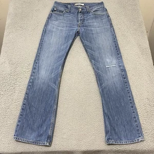 Levis Jeans Herren 33x34 Blau 512 Boot Cut Button Fly Distressed Baumwolle Maße 33x33 - Bild 1 von 24