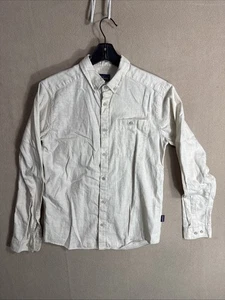 Patagonia Herren Hemd Small Langarm Beige Ungebleicht Bio Baumwolle Knopfleiste - Bild 1 von 11
